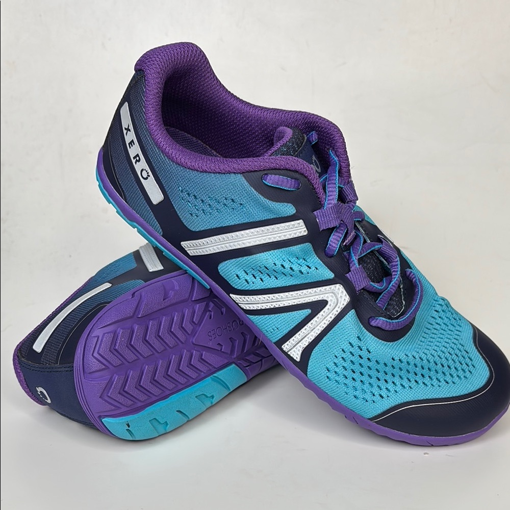 Blue Performance Sneakers with Breathable Mesh